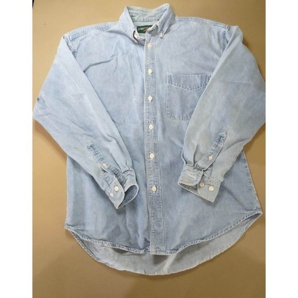 American Eagle Outfitters Other - Vintage American Eagle Outfitters Denim Men's Button Down Long Sleeve Shirt Sz S